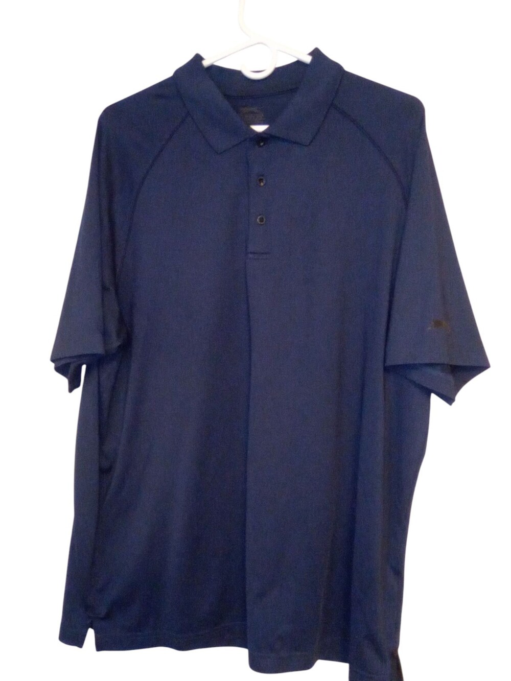 Slazenger Navy Blue Polo Shirt Short Sleeve Mens Size L - Used